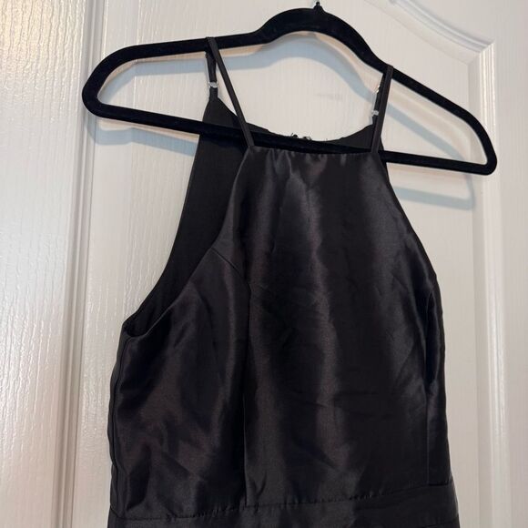 Lulus Women’s Broadway Show Black High-Low Gown NWT Size Medium Formal Event - Picture 6 of 11